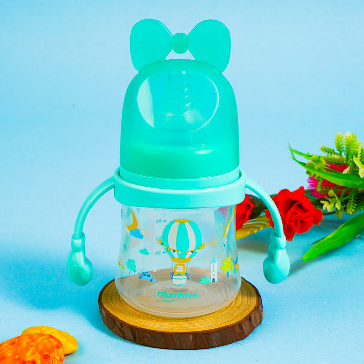 SUNSHINE BABY FEEDER BOWKNOT GREEN 150ML MUMLOVE (SVB-1-H)