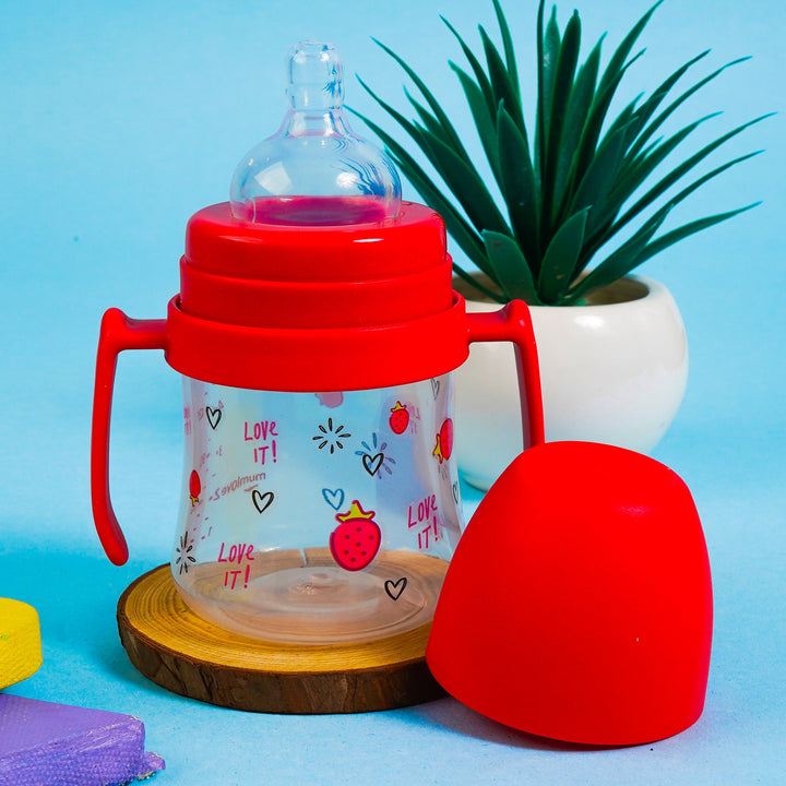 SUNSHINE BABY FEEDER RED 150ML MUMLOVE (SV-7-H)