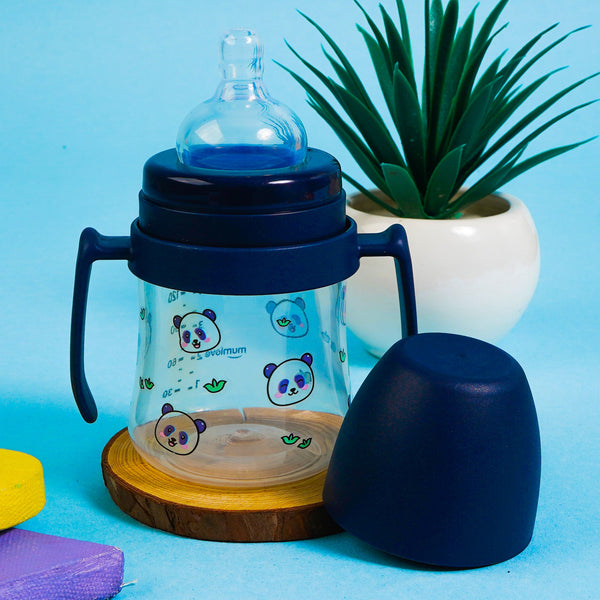 SUNSHINE BABY FEEDER NAVY BLUE 150ML MUMLOVE (SV-7-H)