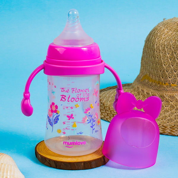 SUNSHINE BABY FEEDER BOWKNOT PURPLE 240ML MUMLOVE (SVB-2-H)