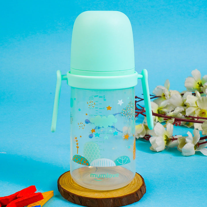 SUNSHINE BABY FEEDER LIGHT GREEN 280ML MUMLOVE (SV-5-H)