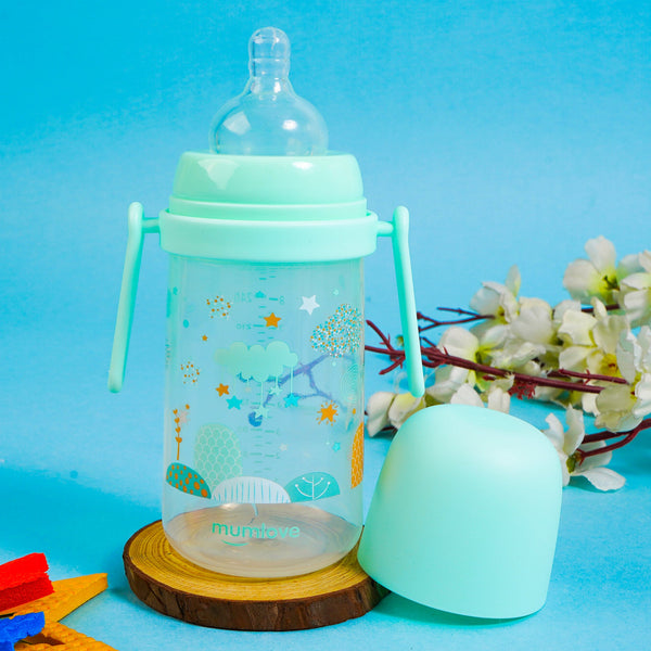 SUNSHINE BABY FEEDER LIGHT GREEN 280ML MUMLOVE (SV-5-H)