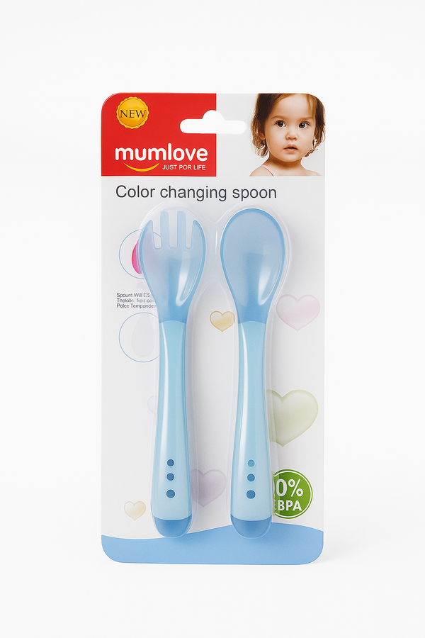 SUNSHINE KIDS COLOR CHANGING SPOON SKY BLUE