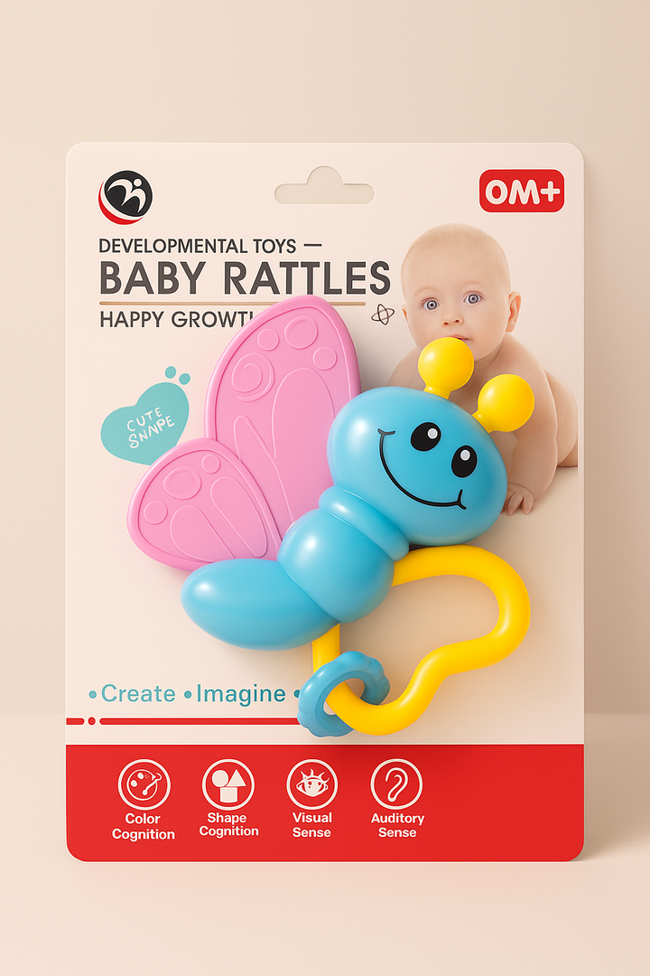 SUNSHINE BABY TEETHER RATTLE BUTTERFLY  BM8200