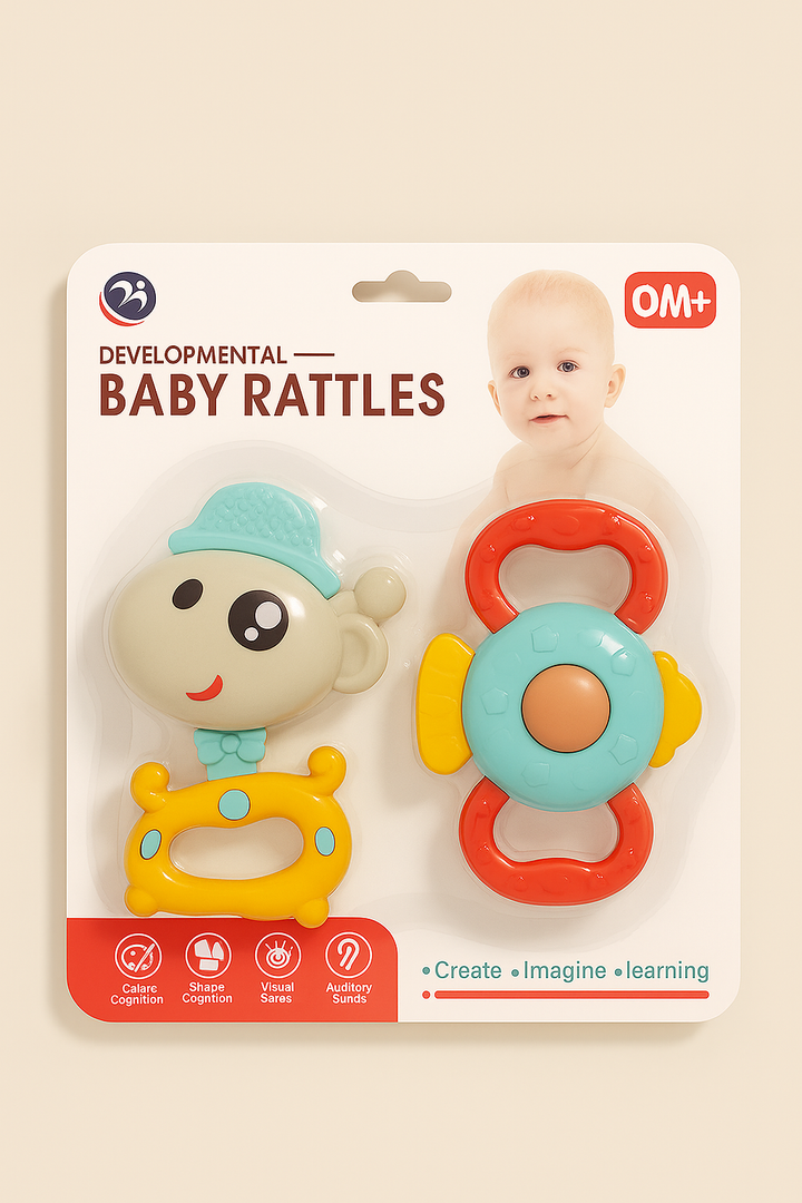 SUNSHINE BABY 2PCS TEETHER RATTLE BM2600