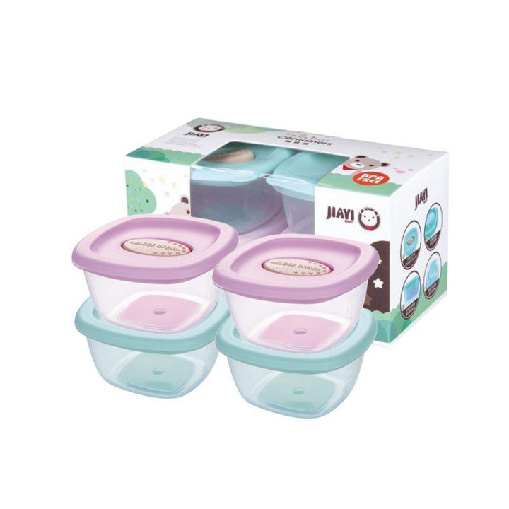SUNSHINE BABY MINI MILK CONRAINERS 4 PCS MULTI COLOURS (R1798)