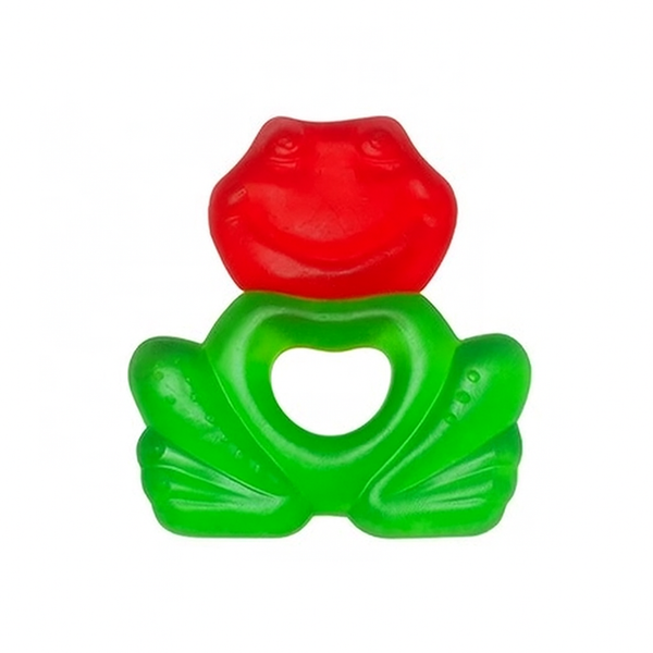 SUNSHINE TRANING TEETHER FLOWER BABY FROG RED