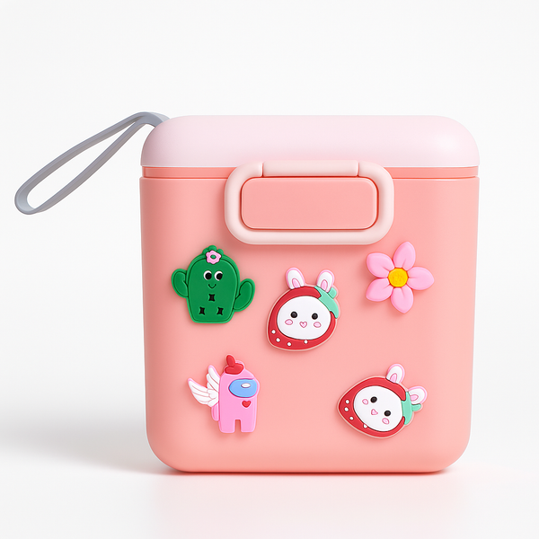 SUNSHINE PORTABLE MILK CONTAINER CROWN PINK FH-OO2 (FISH)