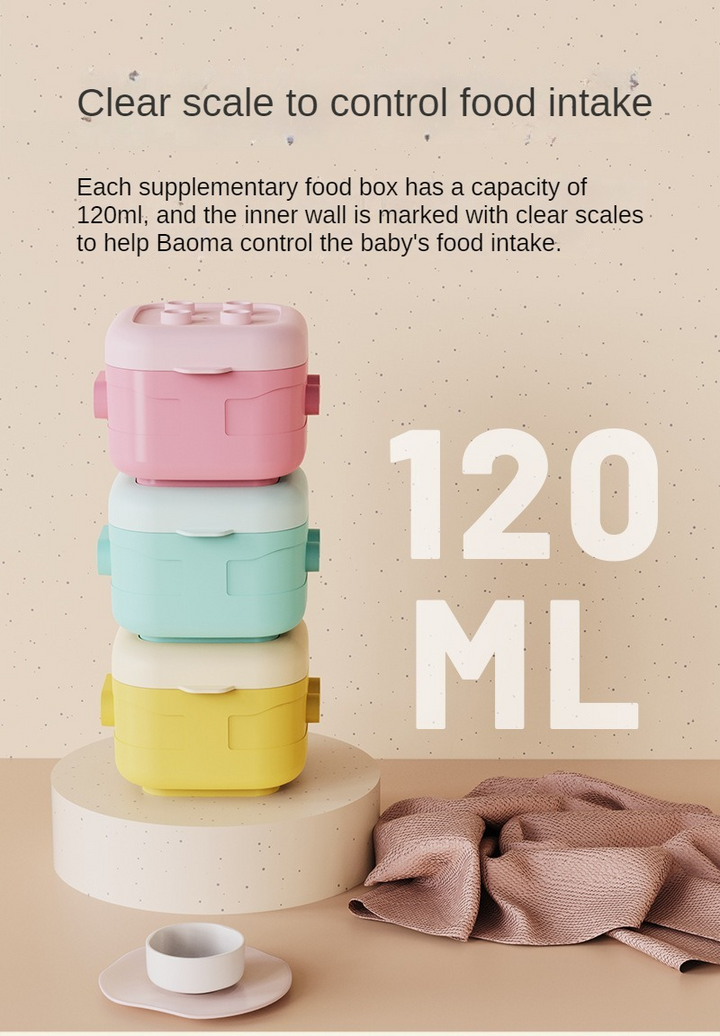 SUNSHINE BABY MINI 4 PCS FOOD CONTAINER MULTICOLOUR R1873 (JIAYI)