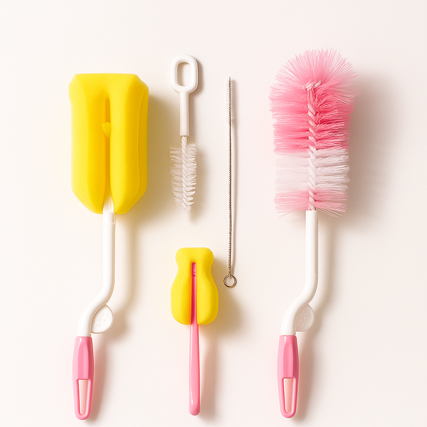 SUNSHINE BABY 5 PCS FEEDER CLEANING BRUSH PINK ( ZR-923)