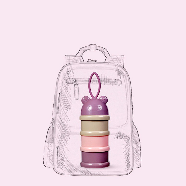 SUNSHINE BABY MILK CONTAINER PANDA 3PCS MULTI COLOUR PURPLE