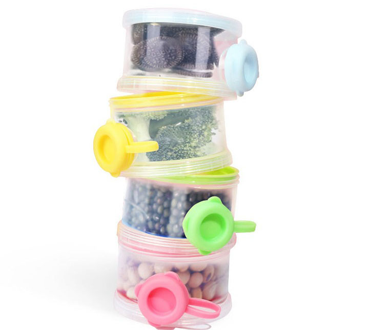 SUNSHINE BABY 4 PCS MILK CONTAINER SET MULTI COLOUR MA-6609.