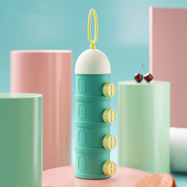 SUNSHINE 3 PCS MILK POWDER CONTAINER LIGHT HOUSE SEA GREEN