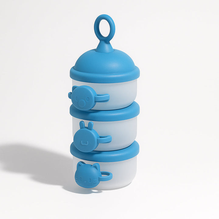 SUNSHINE BABY MILK CONTAINER CAT 3PCS BLUE
