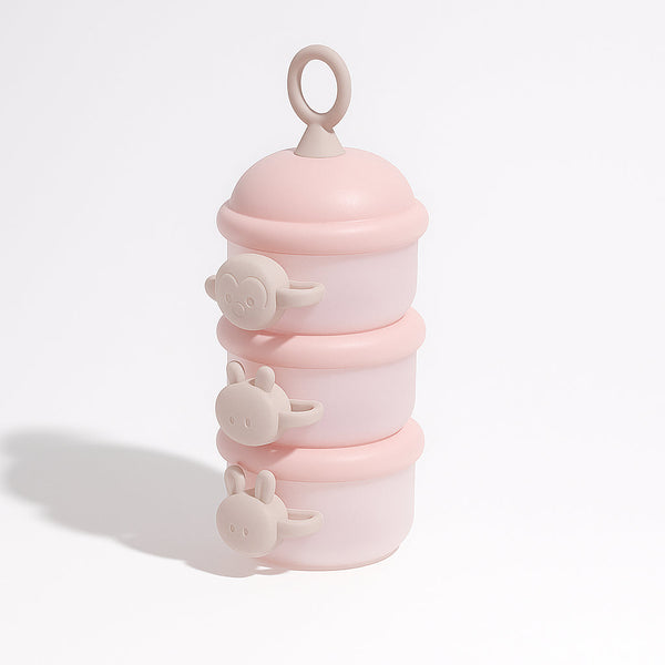 SUNSHINE BABY MILK CONTAINER CAT 3PCS  LIGHT PURPLE