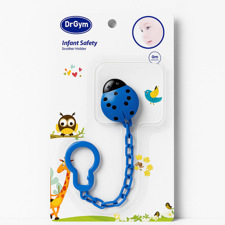 SUNSHINE BABY PACIFIER & SOOTHER LADYBIRD DARK BLUE  (DR GYM DG-1125)