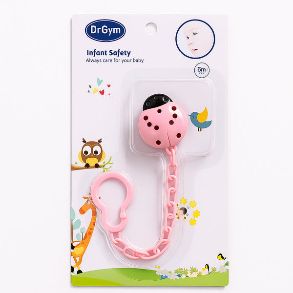 SUNSHINE BABY PACIFIER & SOOTHER LADYBIRD PINK  (DR GYM DG-1125)