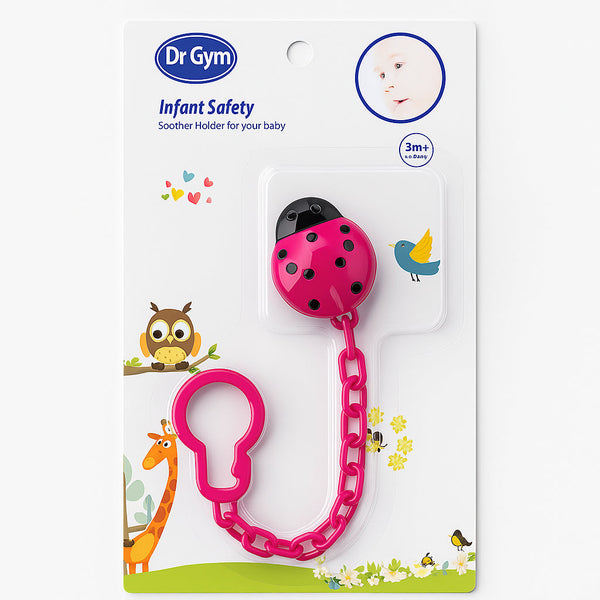 SUNSHINE BABY PACIFIER & SOOTHER LADYBIRD RED  (DR GYM DG-1125)