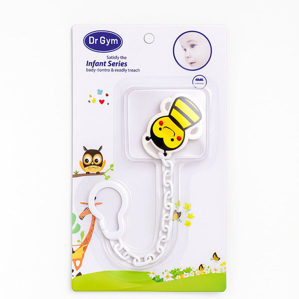 SUNSHINE BABY PACIFIER HOLDER BEE YELLOW DG-1125