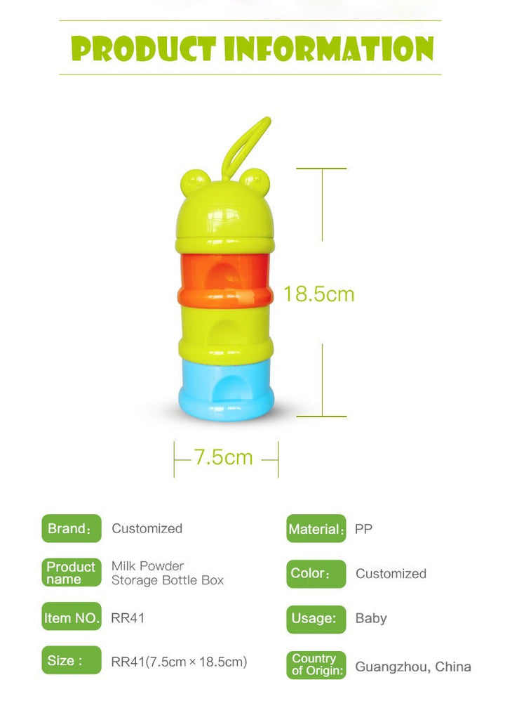 SUNSHINE BABY MILK CONTAINER 3 PCS PEACH (MUM LOVE)