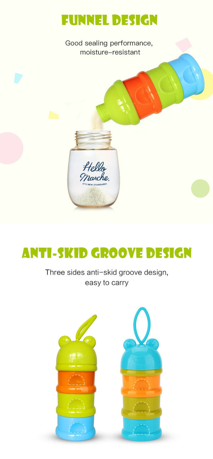 SUNSHINE BABY MILK CONTAINER 3 PCS PEACH (MUM LOVE)