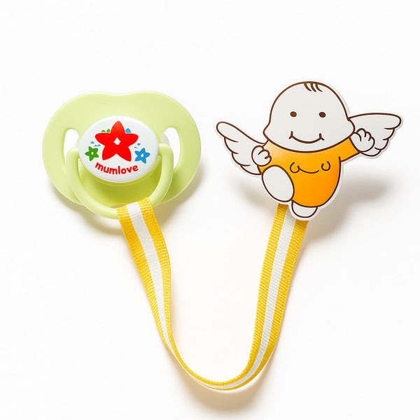 SUNSHINE BABY PACIFIER WITH CHAIN  SEA GREEN (MUMLOVE PA-51)