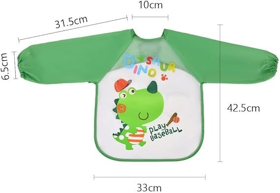 SUNSHINE BABY APRON BIB FISHES GREEN