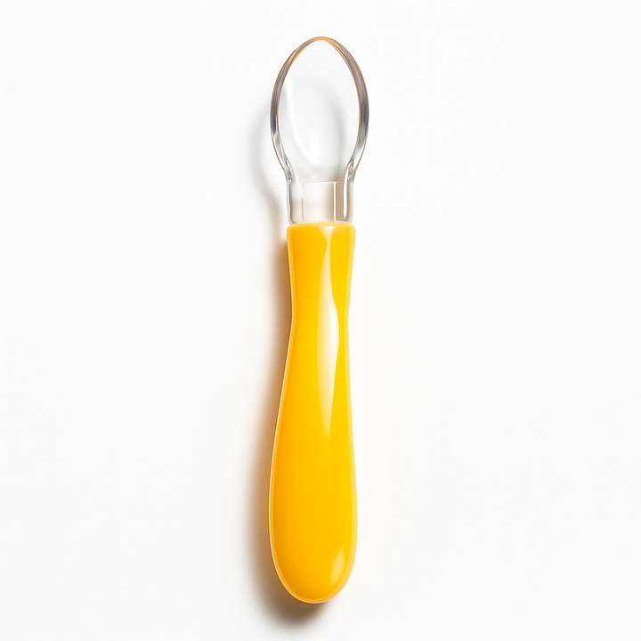 SUNSHINE BABY SILICON FEEDING SPOON YELLOW (ZXX:8045)
