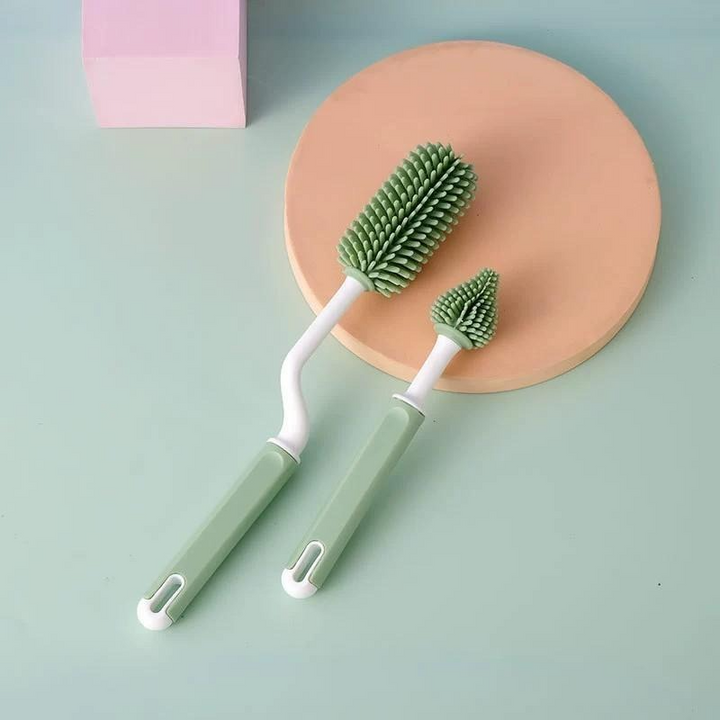 SUNSHINE BABY 2 PCS FEEDER CLEANING BRUSH GREEN (A6647-3)