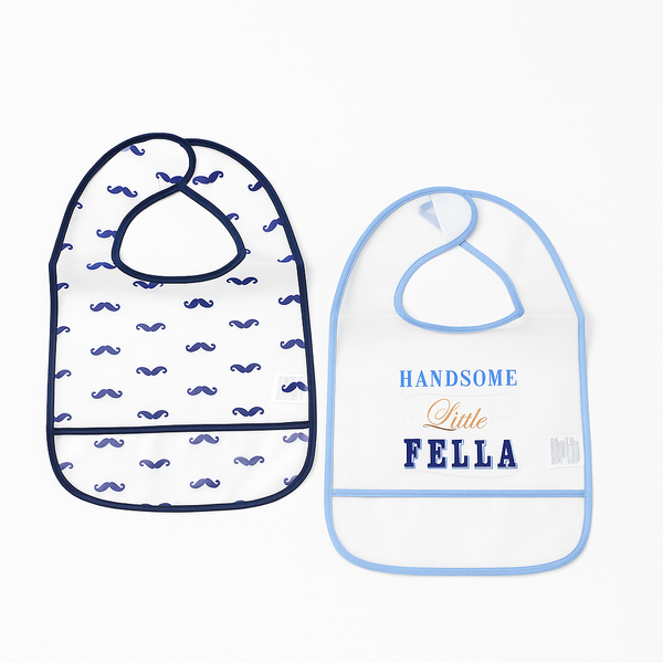 SUNSHINE BABY ARPON BIB 2 PCS HANDSOME BLUE & BLACK