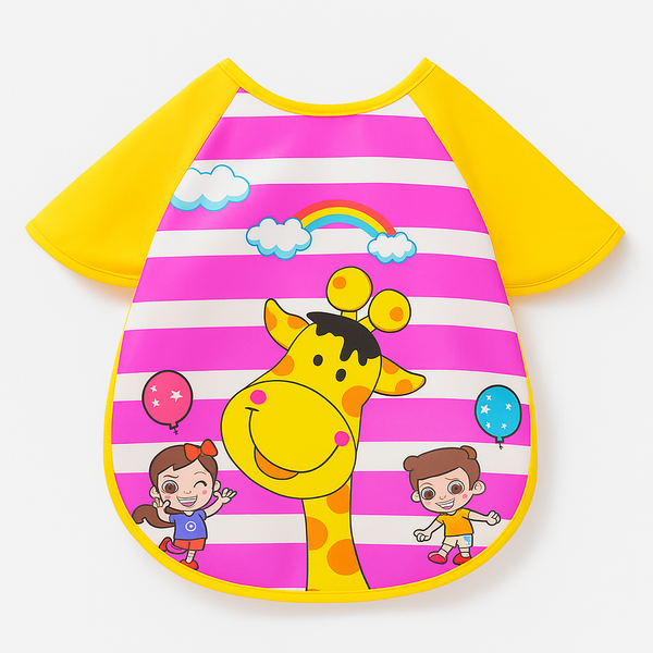 SUNSHINE BABY APRON BIB GIRAFE YELLOW