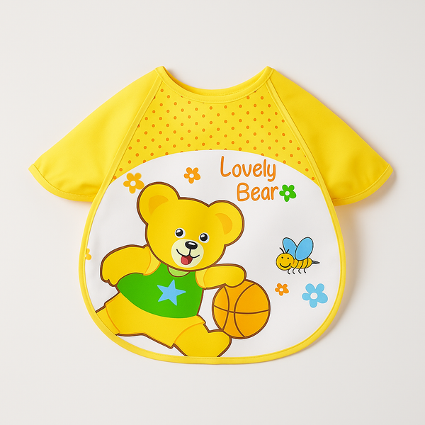SUNSHINE BABY APRON BIB LOVELY BEAR YELLOW