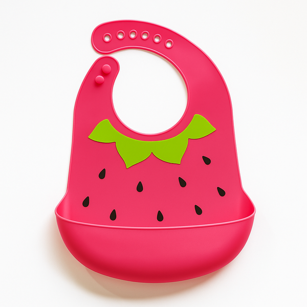 SUNSHINE BABY SILICON BIB WATERMELON RED