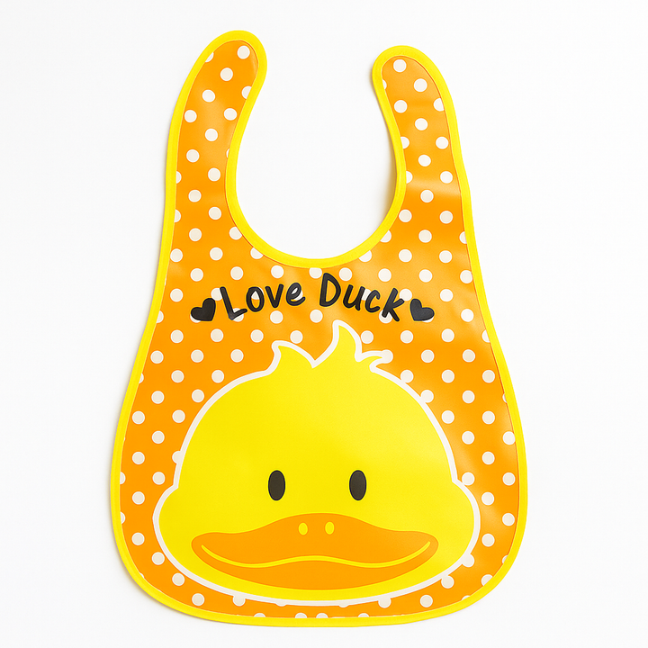 SUNSHINE BABY PLASTIC BIB DUCK YELLOW