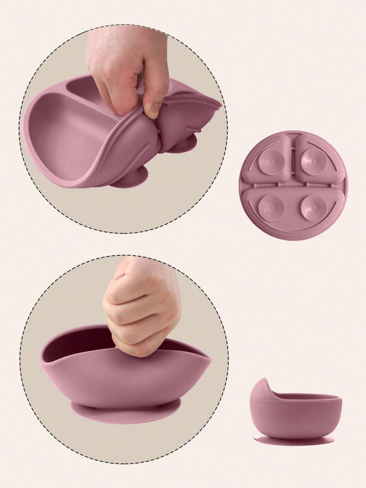 SUNSHINE BABY SILICONE TABLEWARE SET 6 PCS GREEN