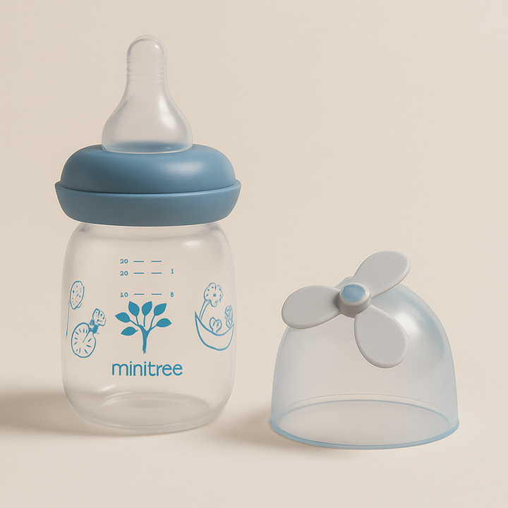 SUNSHINE BABY MINITREE FEEDER WITH FAN NAVY BLUE (60ML) ZR-017FY