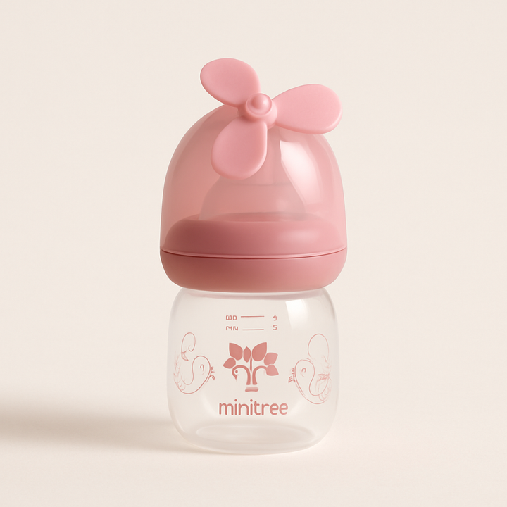 SUNSHINE BABY MINITREE FEEDER WITH FAN PINK (60ML) ZR-017FY