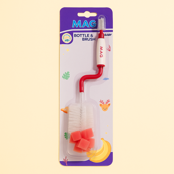 SUNSHINE BABY BOTTLE NIPPLE BRUSH PINK MQ-036(MAQ)