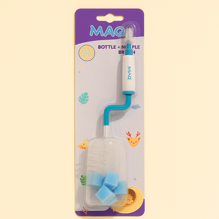SUNSHINE BABY BOTTLE NIPPLE BRUSH BLUE MQ-036(MAQ)