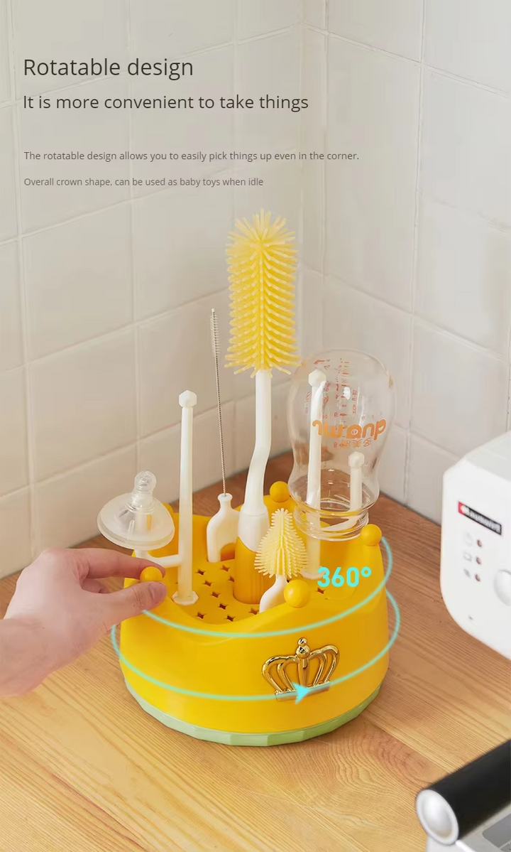 SUNSHINE BABY ROTATING BOTTLE BRUSHES YELLOW