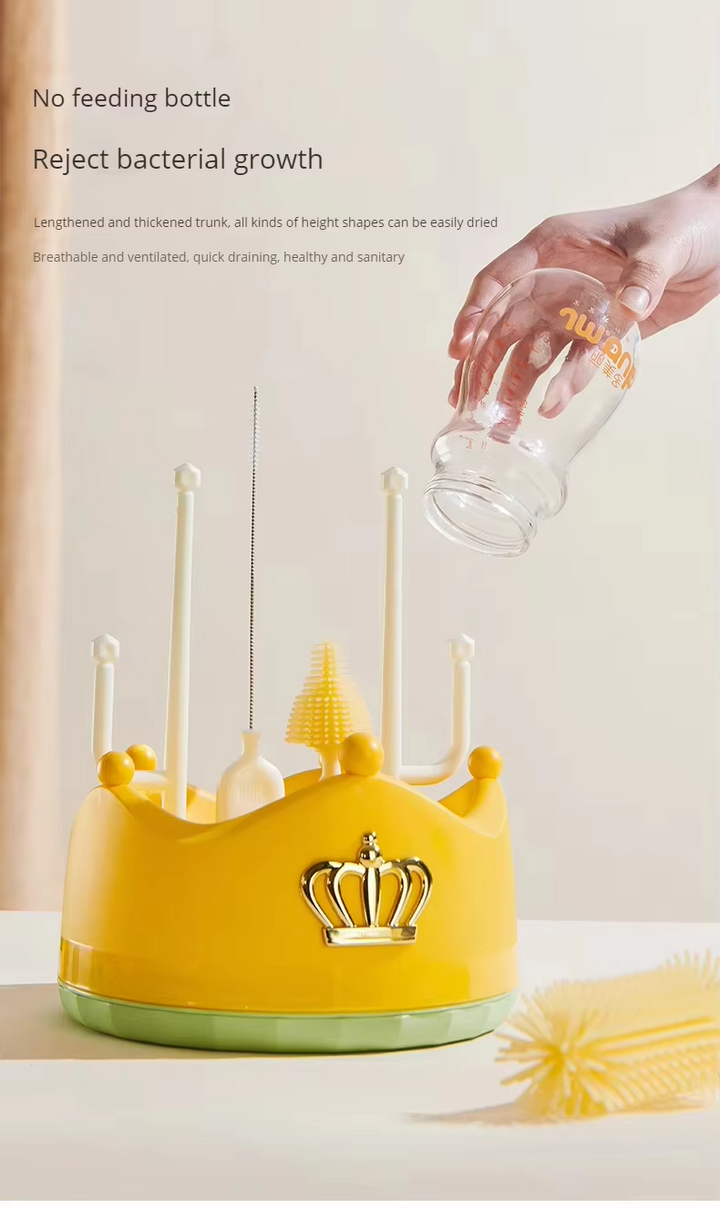 SUNSHINE BABY ROTATING BOTTLE BRUSHES YELLOW