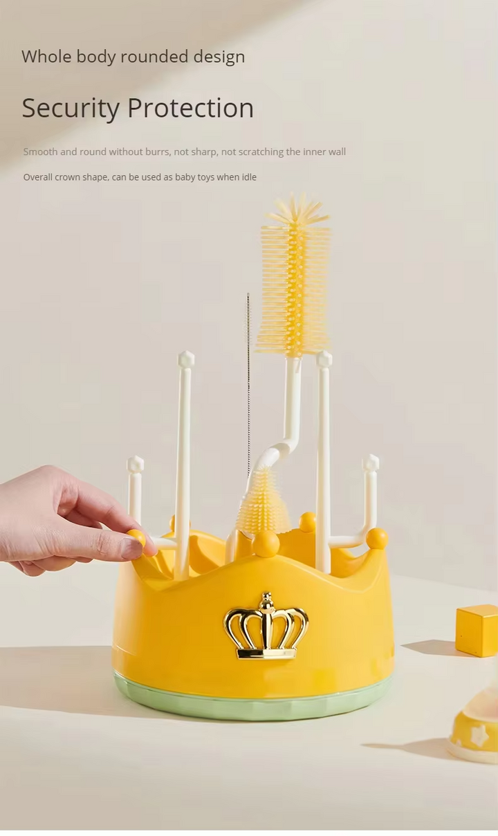 SUNSHINE BABY ROTATING BOTTLE BRUSHES YELLOW