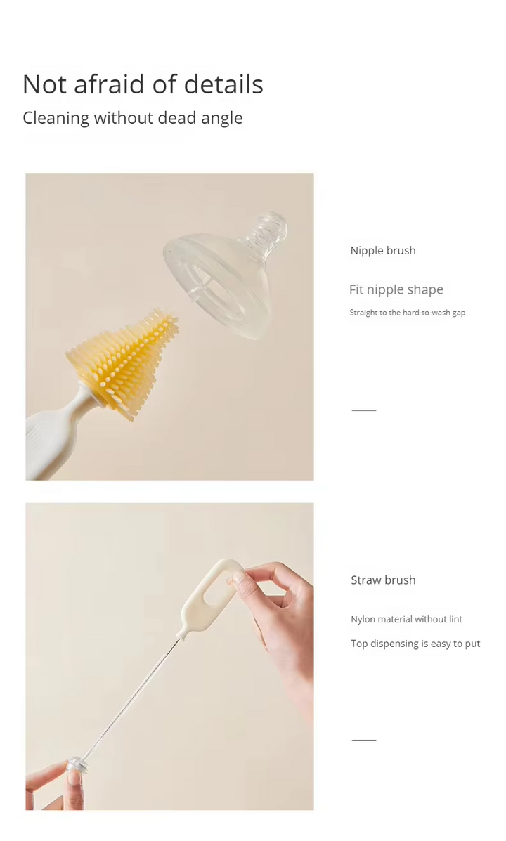 SUNSHINE BABY ROTATING BOTTLE BRUSHES YELLOW