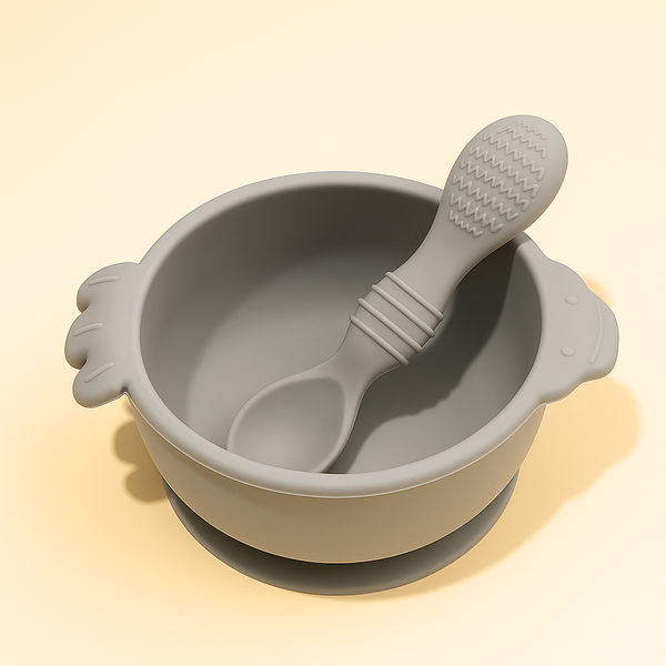 SUNSHINE TABLE WEAR SILICONE 2 PCS BABY GREY