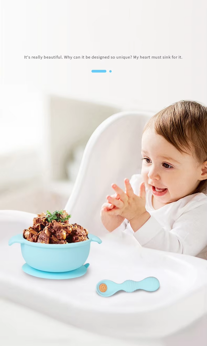 SUNSHINE TABLE WEAR SILICONE 2 PCS BABY GREY