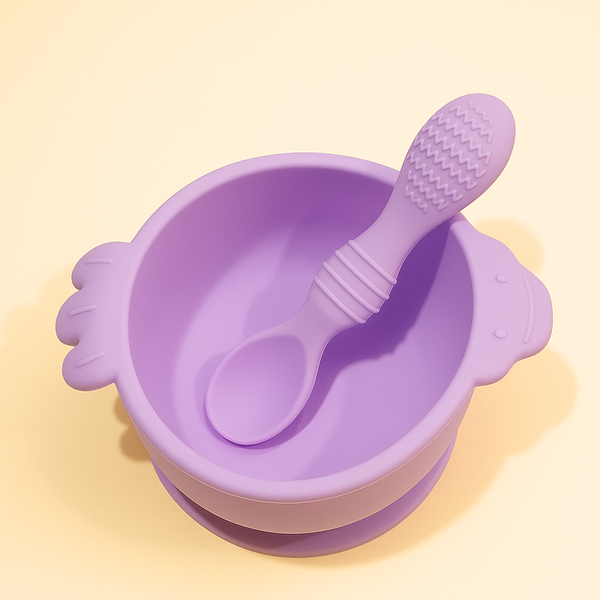 SUNSHINE TABLE WEAR SILICONE 2 PCS BABY PURPLE