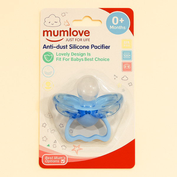SUNSHINE BABY ANTI DUST SILICON PACIFIER BLUE MUMLOVE