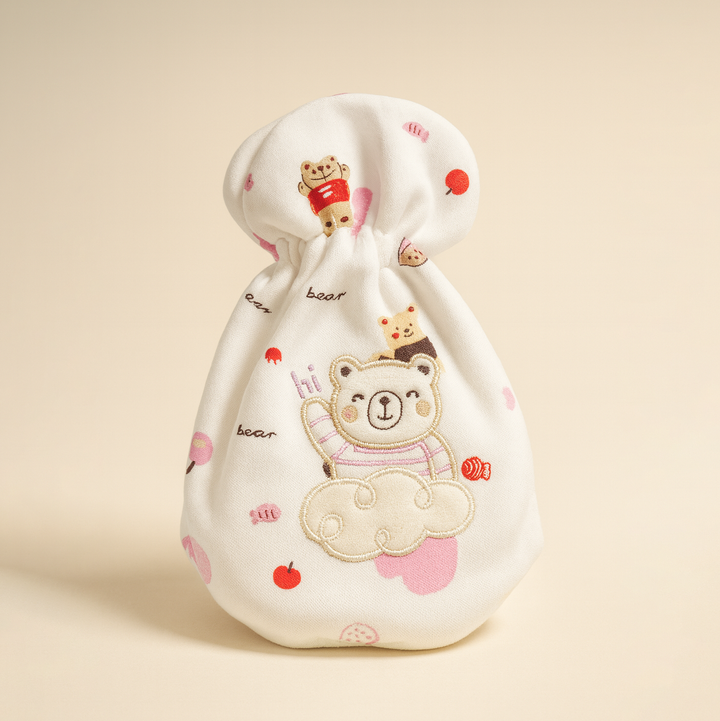 SUNSHINE BABY FEEDER COVER BEARS PINK