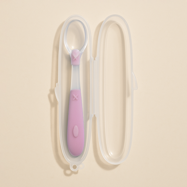 SUNSHINE BABY FEEDING BENDABLE SILICONE SPOON PINK