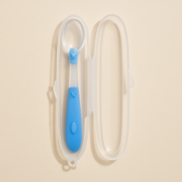 SUNSHINE BABY FEEDING BENDABLE SILICONE SPOON BLUE
